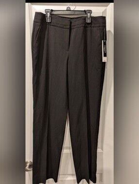 Sharagano Amanda Stretch Dress Pants Black Size 8 NWT Career Work Slacks